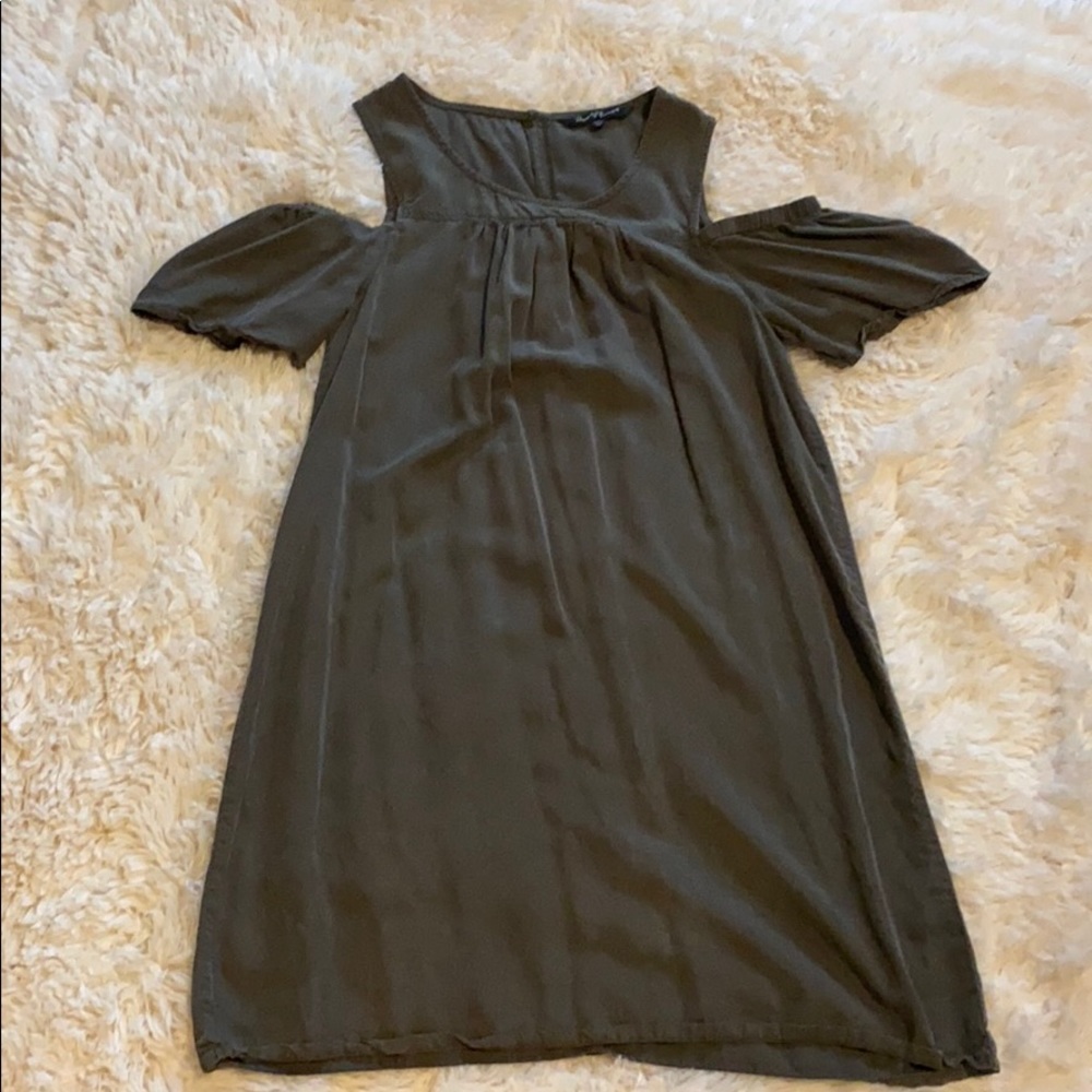 Green Cold Shoulder Dress
